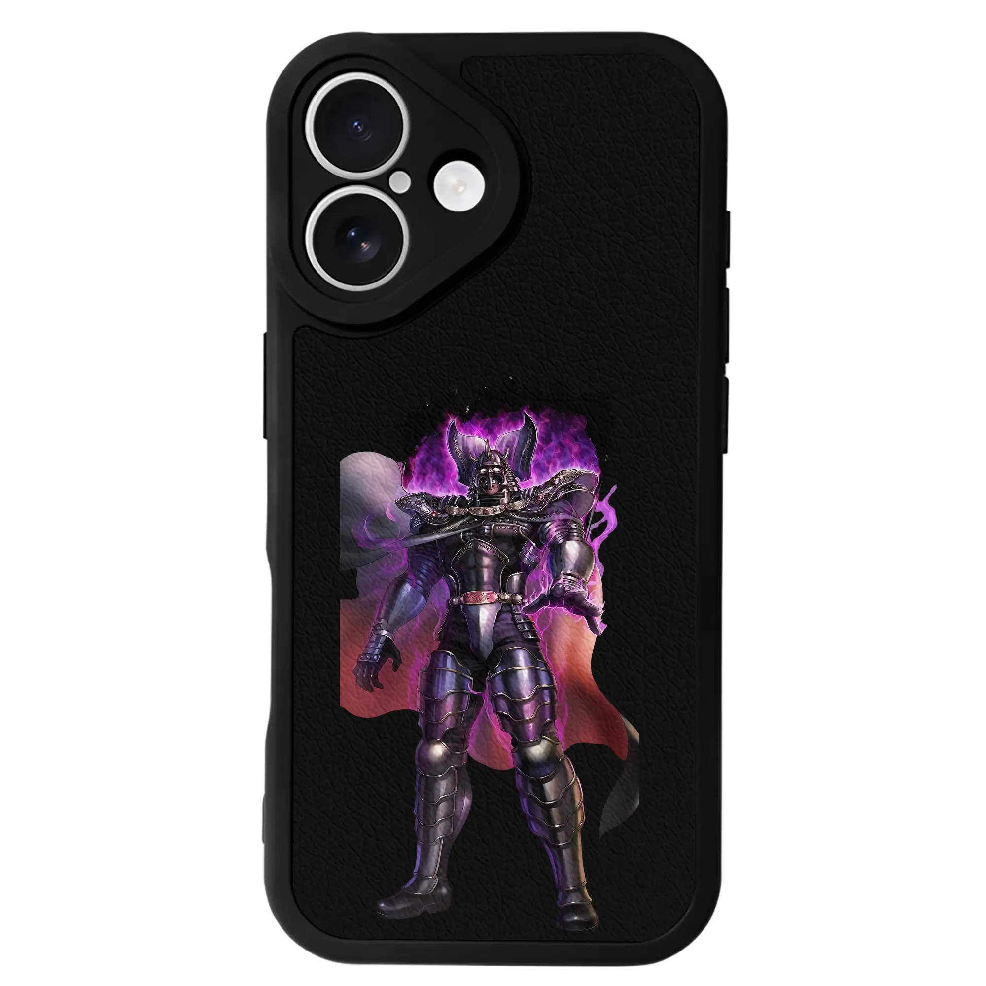 北斗の拳 グッズ,カイオウ - IPhone 16シリーズ対応 ・ シリコンスマホケース ・ レザー調 ・ 高精度フィット ・ 耐衝撃 ・ ワイヤレス充電対応 ・ 精密カット